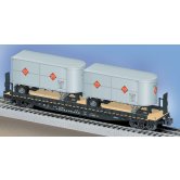 LIO FLATCAR C&O W/TRAILERS