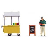 NOCH HOT DOG CART w /FIGURE