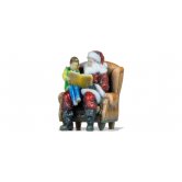 NOCH SANTA w/ BOY on CHAIR