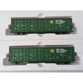 WKW THRALL BOXCAR 2 PK BC RAIL