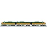 MTH USED F3A/B/A w/8 CARS GREA